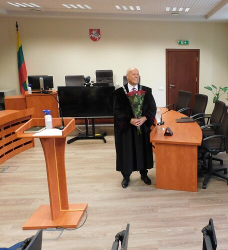 Kadenciją baigusio teisėjo Vidmanto Mylės išleistuvės  